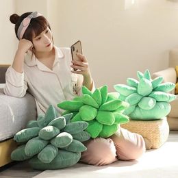 Pillow Creative Succulent Throw Cute Cactus Plant Pillows Leaf Decoration Soft Plush For Adults Children Home Decor