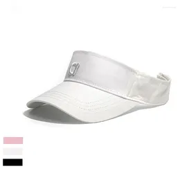 Active Shorts AL Sun Hat Women Baseball Cap Summer White Sun-Proof Caps Empty Top Visors Seaside Outdoor Sport Tennis Golf