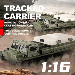 Car Newes 1:16 RC Tank Toy 2.4G 4WD Large Crawler tracked Military War Remote Control Toy Car Toys Gifts Children Boys
