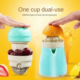 Juicers Manual Orange Citrus Fruit Juicer Lemon Squeezer 300ML Orange Juice Cup Child Outdoor Potable Juicer Machine Kitchen Gadgets