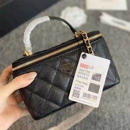 Tote bag high definition Xiaoxiangfeng Box Golden Ball Lingge Chain Real Leather Mouth Red Mini Square Womens Crossbody