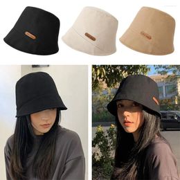 Berets Portable Spring Summer Big Visors Outdoor Anti-UV Fisherman Cap Sun Hat Beach Bucket