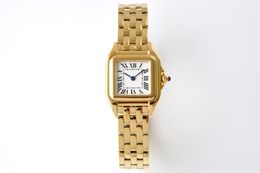 22mm 27mm women men square quartz watch 18k gold full steel sport waterproof watches fashion designer diamond wristwatch