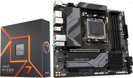 Micro Centre AMD Ryzen 7 7700X 8-Core 16-Thread Unlocked Desktop Processor Bundle With GIGABYTE B650M DS3H Gaming Motherboard