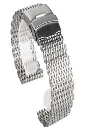 Black Silver Gold 18mm 20mm 22mm 24mm Watch Band Mesh Stainless Steel Strap Wristband Bangle Replacement Wristband Spring Bars179p7576993