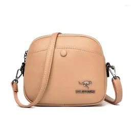 Shoulder Bags High Quality PU Leather Large Capacity Simple Solid Colour Lady Designer Messenger Bag Bolso Mujer Purses And Handbags