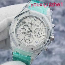 AP Female Wrist Watch Royal Oak Series 26240ST Stainless Steel 50th Anniversary Watch Silver-white Dial Automatic Mechanical Men's Watch