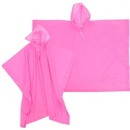 Raincoats 2 Pcs Adult Rain Ponchos Reusable Portable Raincoat With Hoods For Outdoor