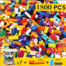 Blocks DIY 2501800pcs Building Blocks Creative Bricks Compatible Classic Bricks Bulk Base Plate Educational Toy For Children