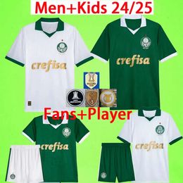 Sheng 24 25 Palmeiras DUDU Soccer Jerseys 2024 Home Green BRENO LOPES RONY G.GOMEZ Shirt Away D.barbosa LUCAS LIMA G.MENINO MINA G.VERON Kids Kit Football Uniforms