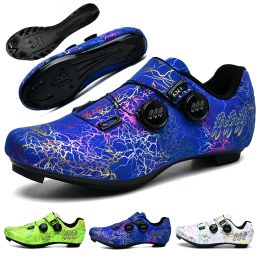 Footwear New Men Cycling Sports Shoes MTB Pedal Cycling Shoes Locked Road Cycling Boots Breathable Comfortable Cycling Sports Shoes Men
