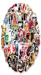 New Sexy 50Pcs Horror Image Movie Mashup Graffiti Stickers DIY Laptop Skateboard Bike Luggage Waterproof Classic Kids Toys Sticker5181914