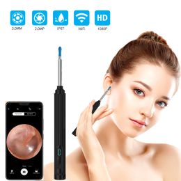 Trimmers Wifi Ear Cleaner Wax Removal with 3mm Camera Otoscope 1080p Wireless Ear Cleaning Kit Smart Visual Ear Stick for Android Ios