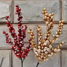 Decorative Flowers Lychee Life Simulates Christmas Berry Branches Diy Handicrafts Wedding Family Gathering Plants Home Decoration