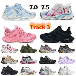 Runner 7.0 7.5 Tracks 3.0 Luxury Casual shoes Paris Platform Transmit sense BURGUNDY Deconstruction Trainers Men Women Sneaker jogging Size 35-46 Dhgate