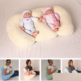 Maternity Pillows Pillow Baby Nursing For Mtifunctional Breastfeeding Twin Anti-Spitting Feeding Waist Cushion Mom Pregnancy 230925 Dr Dhu6H