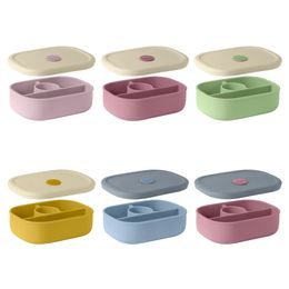 Silicone Lunch Box For Babies Kids Bento Portable Baby Food Storage Container A Free Childrens Tableware Items 240412