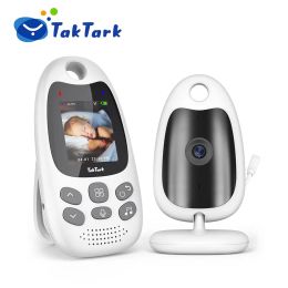 Monitors TakTark 2.0 Inch Wireless Video Baby Monitor Two Way Talkback Temperature Monitoring Surveillance Camera For Newborns Security