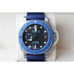 Luxury Watches Replicas Panerei Automatic Chronograph Wristwatches PAM 1209 PAM01209 Luminorss Diving Azzuro Ed 42mm Box Paper WowPanerei Submersible Watches Me