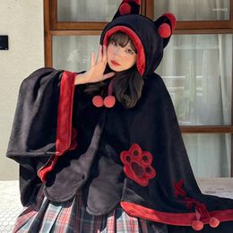 Blankets Plush Anime Ladies Night Wear Winter Women Pajamas Gown Cloak Robe Air Conditioner Blanket Lunch Break Robes