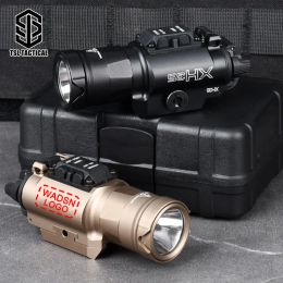 Scopes WADSN Airsoft XH35 X300 Scout Light Tactical Hanging Pistol Flashlight 800 Lumens Fit 20mm Picatinny Rail Hunting Weapon Lamp