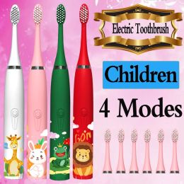 Heads Electric Toothbrush for Children Adults,Ultrasonic Sonic Replacement Tooth Brushes Oral Care Dental Whitening Clean