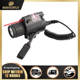 Scopes Magorui Red Green Laser Sight Led Flashlight with 20mm for Glock 17 19 Rifle Tactical Hunting Accessories