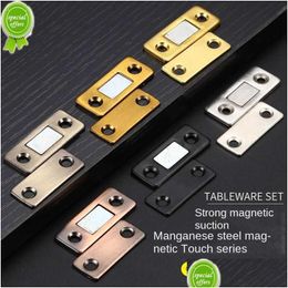 Door Catches Closers 2Pcs Magnetic Cabinet Magnet Stops Den Closer With Screw For Closet Cupboard Furniture Hardware Drop Delivery Dhqf0