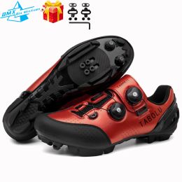 Footwear Mtb Cycling Shoes Men Blue Specialised SelfLocking Splint Spd Road Bicycle Shoes Women Cleat Flat Racing Cycling Sneakers