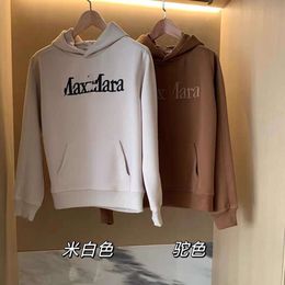 Men's Hoodies Sweatshirts Mas New Autumn/winter Heavy Industry Embroidered Letter Couple Fashion Brand Unisex Casual Pullover Hooded Sweater with Plush