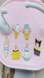 10pcs Cartoon figure Enamel Pendants Cute Cone dogs Metal Charms DIY Bracelet Earrings For Jewelry Accessories7204657