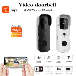 Control Tuya 1080P HD Smart Home Wireless WIFI doorbell Camera Security Video Intercom IR Night Vision AC Battery Home Doorbell
