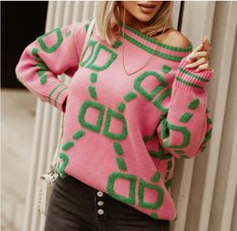 Дизайнерские джемпер -свитера Женщины вязаная одежда для одежды для моды. Женщина Осень Зимняя одежда.