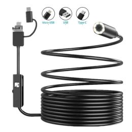 Finder HD 3in1 Plug Fishing Underwater Camera IP68 Visual Endoscope Fishing Device for Android Phone Tablet 8LED Fish Finder lamp