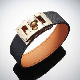 high quality popular brand jewerlry behapi genuine leather bracelet for women263b