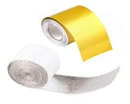 Motorcycle Exhaust System 41XA Aluminium Foil Insulation Thermal Tape Wrap Reflective Heat Engine Pipe4586340