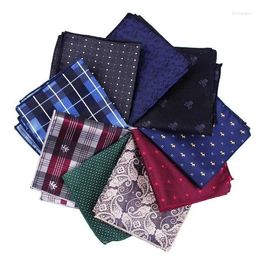 Bow Ties Paisley Floral Striped Dot Men Pocket Square Handkerchief Chest Towel Suit Accessories