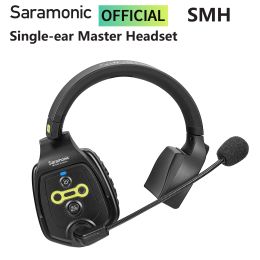 Microphones Saramonic WiTalk SMH Singleear Master Headset for WiTalk WTD/S FullDuplex Communication Wireless Intercom Headsets Microphone