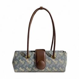 women's Bag Niche Horse-Drawn Tram French Stick Underarm Bag Women's 2023 Super Hot All-Match Shoulder Handbag v6Li#