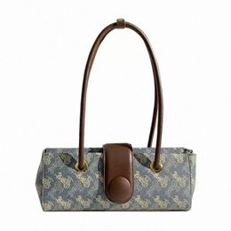 women's Bag Niche Horse-Drawn Tram French Stick Underarm Bag Women's 2023 Super Hot All-Match Shoulder Handbag X0St#