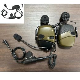 Accessories Electronic Shooting Headset Helmet Mounted Version Hunting Pickup and Noise Reduction Tactical Headset with External Mic Kit