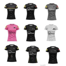 2024 Black Panthers home and away rugby jersey womens high-quality clothing with multiple choices FW24