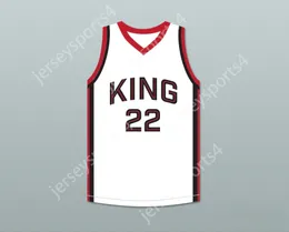 CUSTOM Name Mens Youth/Kids KAWHI LEONARD 22 MARTIN LUTHER KING HIGH SCHOOL WOLVES WHITE BASKETBALL JERSEY 7 TOP Stitched S-6XL