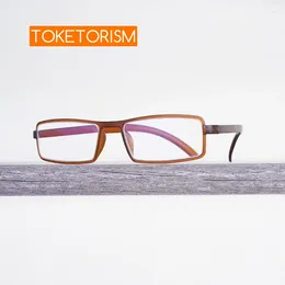 Sunglasses Toketorism Urltra-Light Women's Reading Glasses Small Presbyopia Eyeglasses For Men TR90 Frame 2191