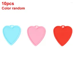 Party Decoration 10pcs Decorative Bright Color Aluminum Foil Birthday Gravity Block Pendant Valentine's Day Reusable Cute Balloon Weight