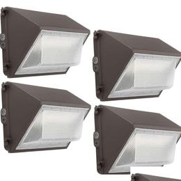 Solar Wall Lights Enhance Your Outdoor Space With 4 Pack Led - 60W 7800Lm 5000K Daylight Waterproof Dusk-To-Dawn P Ocell Etl Listed Dhack