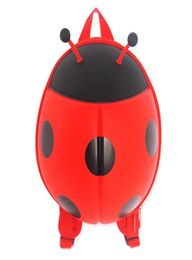 3D Stereoscopic Ladybug Children Backpack Girls Boy Kindergarten Oxford Cloth School Bag Children Cartoon Ladybug Backpack3301085