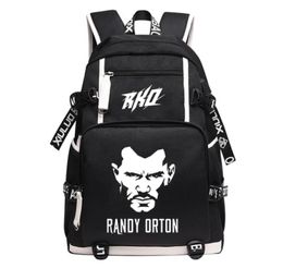 Rko backpack Randy Orton day pack Wrestling player school bag Sport packsack Quality rucksack Sport schoolbag Outdoor daypack4279599