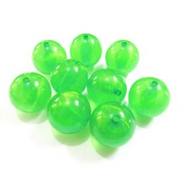 Necklaces Newest ! 12mm / 20mm Dark Green Transparent Illusion Glitter Beads For Fashion Chunky Kids Necklace/Jewelry