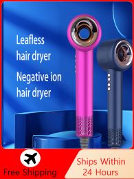 Dryer Professional Hair Dryer Leafless Hair Dryer Salon Negative Ionic Blow Hair Dryers Hot/Cold Air Blow Dryer Free Shipping
